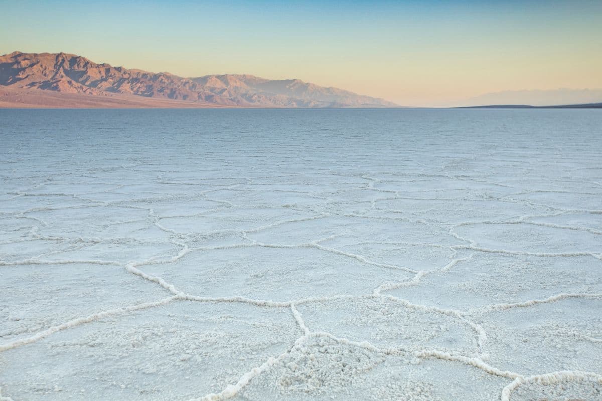 Salt flats at Badwater Basin